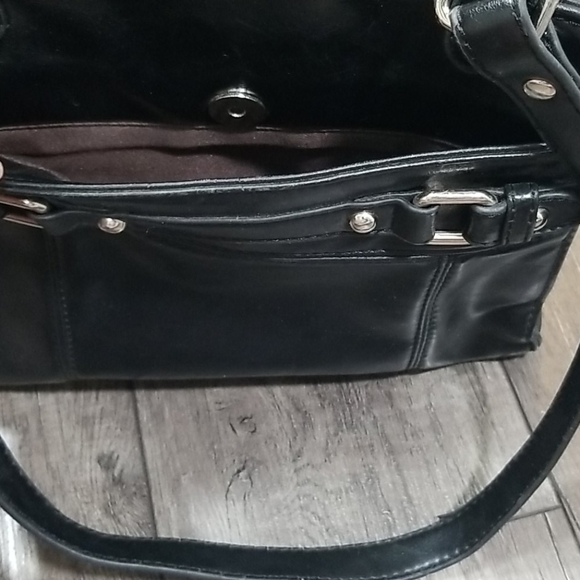 Vintage Minelli Italy Three Compartment Purse Black - Picture 2 of 6